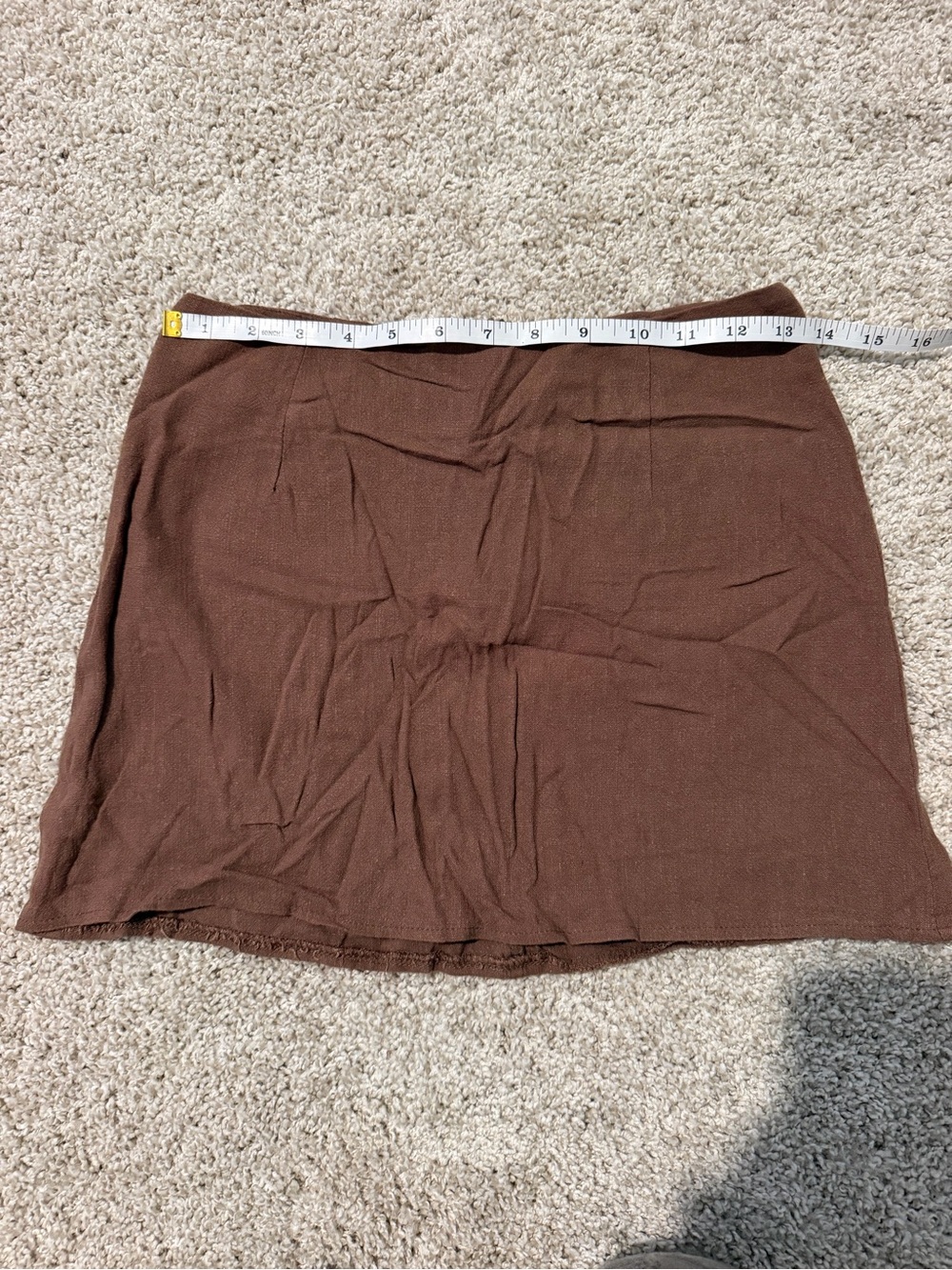 Princess Polly Brown linen Mini Skirt - Picture 4 of 6